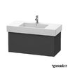 Тумба подвесная 100х47 Duravit Delos, графит матовый (DL622104949) Duravit Тумбы
