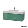 Тумба подвесная 120х47 Duravit Delos, нефрит глянцевый (DL622200303) Duravit Тумбы