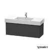 Тумба подвесная 120х47 Duravit Delos, графит матовый (DL622204949) Duravit Тумбы