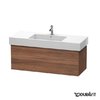Тумба подвесная 120х47 Duravit Delos, орех натуральный (DL622207979) Duravit Тумбы