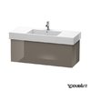 Тумба підвісна 120х47 Duravit Delos, фланелево-сірий глянцевий (DL622208989) Duravit Тумби