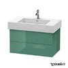 Тумба подвесная 80х47 Duravit Delos, нефрит глянцевый (DL632000303) Duravit Тумбы