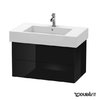 Тумба подвесная 80х47 Duravit Delos, черный глянцевый (DL632004040) Duravit Тумбы