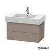 Тумба подвесная 80х47 Duravit Delos, базальт матовый (DL632004343) Duravit Тумбы