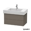 Тумба подвесная 80х47 Duravit Delos, фланелево-серый шелковисто-матовый (DL632009090) Duravit Тумбы