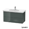 Тумба подвесная 100х46 Duravit Delos, доломитово-серый глянцевый (DL633603838) Duravit Тумбы