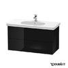 Тумба підвісна 100х46 Duravit Delos, чорний глянцевий (DL633604040) Duravit Тумби