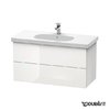 Тумба подвесная 100х46 Duravit Delos, белый глянцевый (DL633608585) Duravit Тумбы