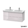 Тумба підвісна 115х46 Duravit Delos, білий Бузок глянцевий (DL633702727) Duravit Тумби