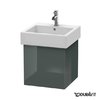 Тумба підвісна 45х44, 5 Duravit Delos, доломітово-сірий глянцевий (DL622303838) Duravit Тумби