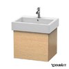 Тумба підвісна 55х44, 5 Duravit Delos, дуб брашований (DL622401212) Duravit Тумби