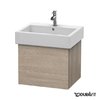 Тумба подвесная 55х44,5 Duravit Delos, сосна серебристая (DL622403131) Duravit Тумбы