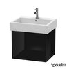 Тумба підвісна 55х44, 5 Duravit Delos, чорний глянцевий (DL622404040) Duravit Тумби