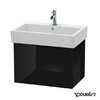 Тумба подвесная 65х44,5 Duravit Delos, черный глянцевый (DL622504040) Duravit Тумбы