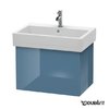 Тумба подвесная 65х44,5 Duravit Delos, голубой камень глянцевый (DL622504747) Duravit Тумбы