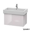 Тумба підвісна 75х44, 5 Duravit Delos, білий Бузок глянцевий (DL622602727) Duravit Тумби
