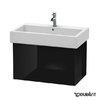 Тумба підвісна 75х44, 5 Duravit Delos, чорний глянцевий (DL622604040) Duravit Тумби