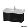 Тумба підвісна 95х44, 5 Duravit Delos, чорний глянцевий (DL622704040) Duravit Тумби