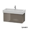 Тумба подвесная 95х44,5 Duravit Delos, фланелево-серый глянцевый (DL622708989) Duravit Тумбы
