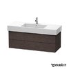 Тумба підвісна 120х47 Duravit Delos, дуб темний брашірованний (DL632207272) Duravit Тумби