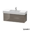 Тумба підвісна 120х47 Duravit Delos, фланелево-сірий глянцевий (DL632208989) Duravit Тумби