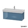 Тумба подвесная 115х44,5 Duravit Delos, голубой камень глянцевый (DL622804747) Duravit Тумбы