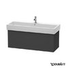 Тумба подвесная 115х44,5 Duravit Delos, графит матовый (DL622804949) Duravit Тумбы