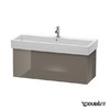 Тумба подвесная 115х44,5 Duravit Delos, фланелево-серый глянцевый (DL622808989) Duravit Тумбы