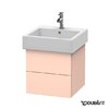 Тумба подвесная 45х44,5 Duravit Delos, абрикосовый жемчуг шелковисто-матовый (DL632302020) Duravit Тумбы