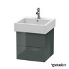 Тумба подвесная 45х44,5 Duravit Delos, доломитово-серый глянцевый (DL632303838) Duravit Тумбы