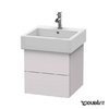 Тумба підвісна 45х44, 5 Duravit Delos, білий Бузок шовковисто-матовий (DL632308787) Duravit Тумби