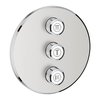 Внешняя панель вентиля для встраиваемого монтажа Grohe Grohtherm SmartControl (29122DC0) Для ванны, Для душа Нерж. сталь
