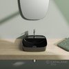 Керамическая раковина 42 см Catalano Green Lux, черная (142GRLXNE) На столешницу, На тумбу, Полувстраиваемые Квадратные