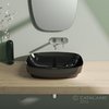 Керамическая раковина 60 см Catalano Green Lux, черная (160AGRLXNE) На столешницу, На тумбу, Полувстраиваемые Прямоугольные