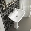 Керамическая раковина 70 см Artceram Jazz, white glossy (JZL004 01; 00) На пьедестал Прямоугольные