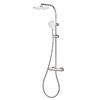 Термостатическая душевая система GRB Premier Metallic Slim XL (50425500XLMT) Душевые стойки Хром