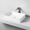 Керамическая раковина 55 см Artceram Scalino, white glossy (SCL002 01; 00) На столешницу, На тумбу Прямоугольные