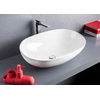 Керамическая раковина 70 см Artceram La Ciotola, white glossy (LCL002 01; 00) На столешницу, На тумбу Овальные