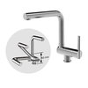 Змішувач для кухні GRB Kitchens FOLDING FORMA SPOUT (535900) Для кухні Хром