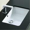 Керамічна раковина 53 см Artceram Gea, white glossy (GEL001 01; 00) Вбудовувані знизу 