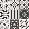 Плитка Sant'agostino Patchwork Black&amp;White Mix 20 * 20 (CSAPBWMX20) Sant'Agostino Для кухні, Для громадських приміщень, Для житлових приміщень, Для ванної