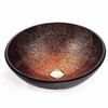 Стеклянная раковина Kraus Copper Illusion (GV-580-12mm) На столешницу Круглые, Раковины-чаши
