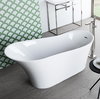 Ванна акриловая отдельностоящая Radaway Creta 180x80 см (WA1-43-180x080U) в комплекте с сифоном Radaway Овальные