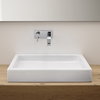 Раковина накладная 60 см NIC Design Canale, белый глянцевый (001 129.001) На столешницу, На тумбу Прямоугольные