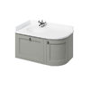 Тумба подвесная 98х55 Burlington, темно-оливковый (FW5O) Burlington Тумбы