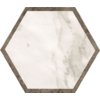 Плитка Fap Roma Decò Esagono Calacatta Imperiale 21,6*25 (fLVE) FAP Ceramiche Для кухни, Для общественных помещений, Для жилых помещений, Для ванной