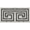 Декор Fap Roma Greca Statuario Grafite Mosaico Mix 2 20 * 40 (fMGU) FAP Ceramiche Для кухні, Для громадських приміщень, Для житлових приміщень, Для ванної