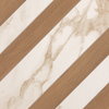 Декор Fap Roma Diamond Righe Calacatta Bark Avana Inserto Ret 60 * 60 (fNK7) FAP Ceramiche Для кухні, Для громадських приміщень, Для житлових приміщень, Для ванної