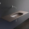 Керамічна раковина 120 см Flaminia Nuda, fango (ND120L) На консоль, На стільницю, На тумбу 