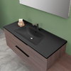 Керамическая раковина 122 см Flaminia Bloom, antracite (BM120L) На консоль, На столешницу, На тумбу Прямоугольные